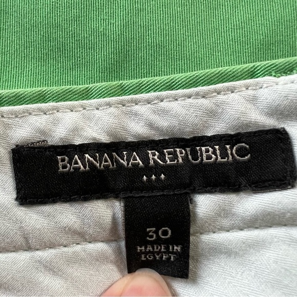 Banana Republic Men’s Tennis Green Classic Chino Shorts, Size 30 - Picture 4 of 7